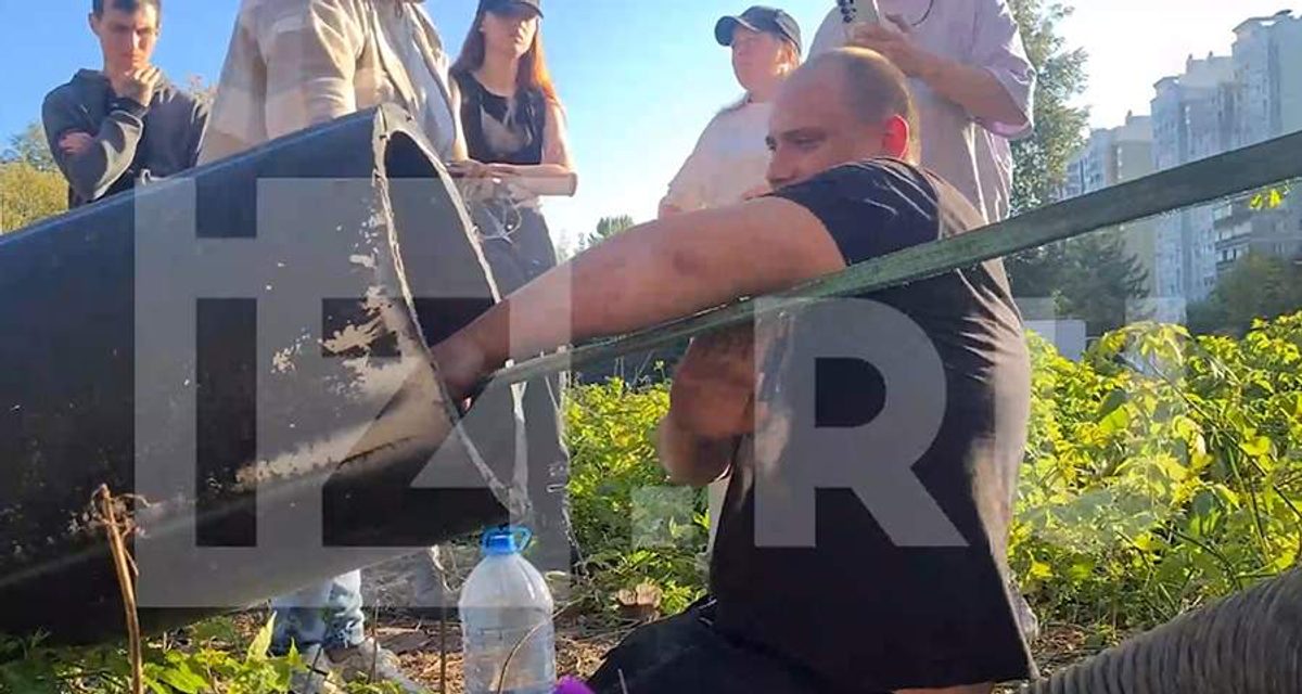 Спасательница вытащила собаку из десятиметровой трубы, но та сразу убежала в город