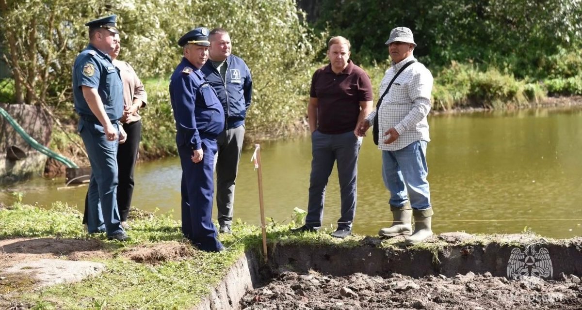 В деревне Кульпино модернизируют пожарный водоем