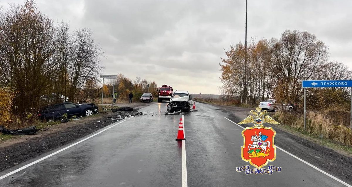 Водитель Hyundai погиб после выезда Mitsubishi на встречную полосу под Чеховом